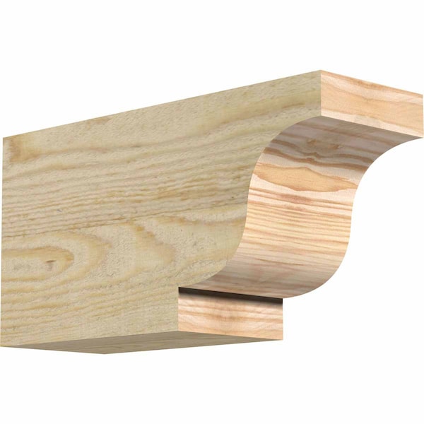 Ekena Millwork Newport Rough Sawn Rafter Tail, Douglas Fir, 4"W x 6"H x 12"L RFT04X06X12NEW00RDF - main